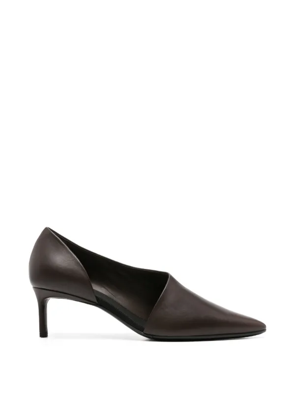 Co Pointed-toe D'orsay Pumps in Brown
