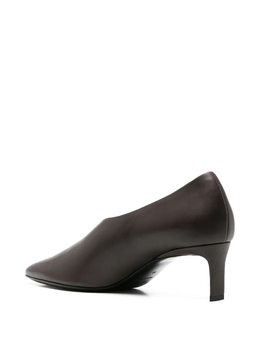 Co Pointed-toe D'orsay Pumps in Brown, view 3
