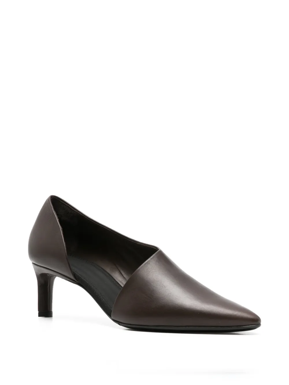 Co Pointed-toe D'orsay Pumps in Brown, view 2