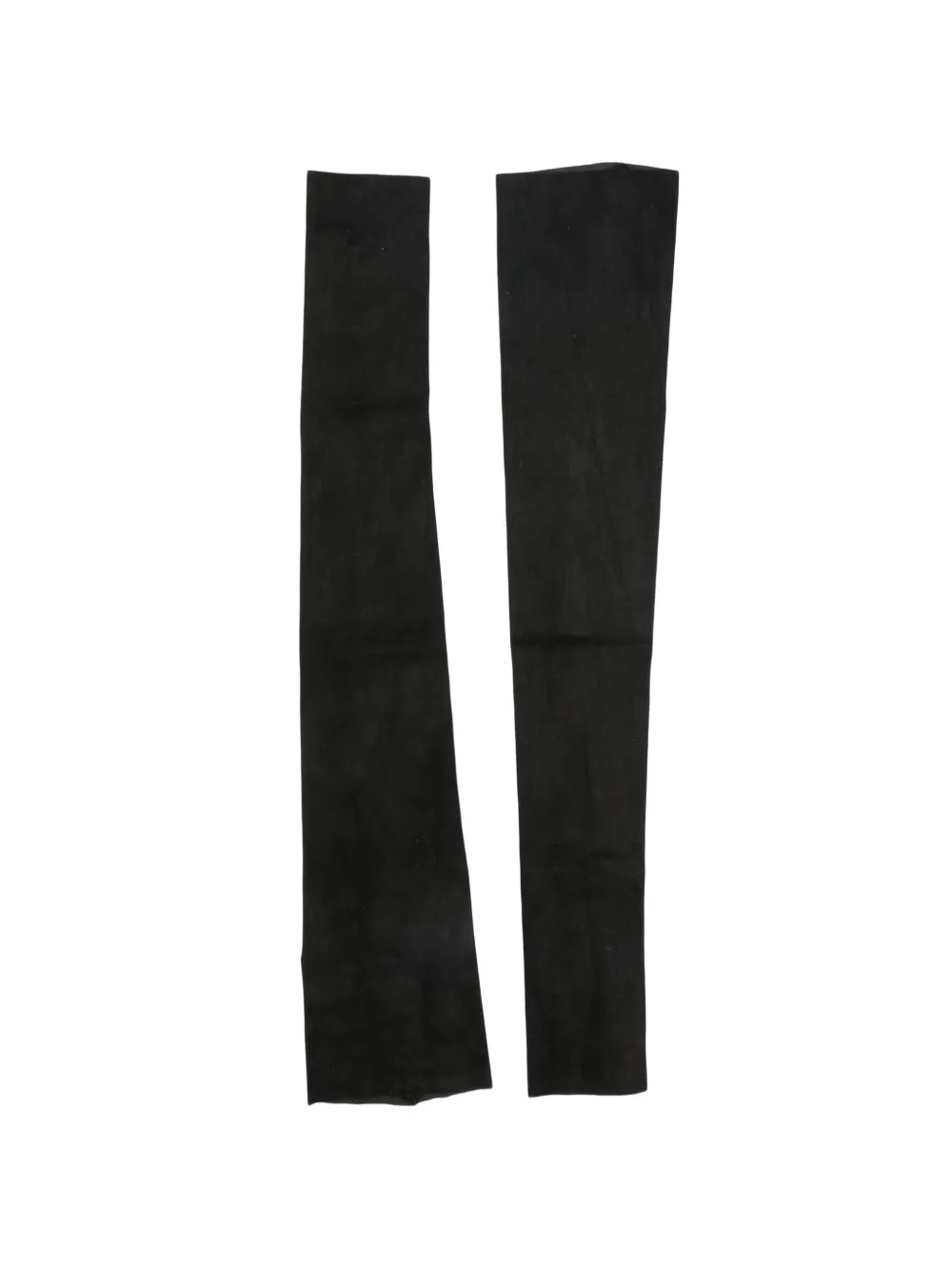 Isabel Benenato suede fingerless gloves