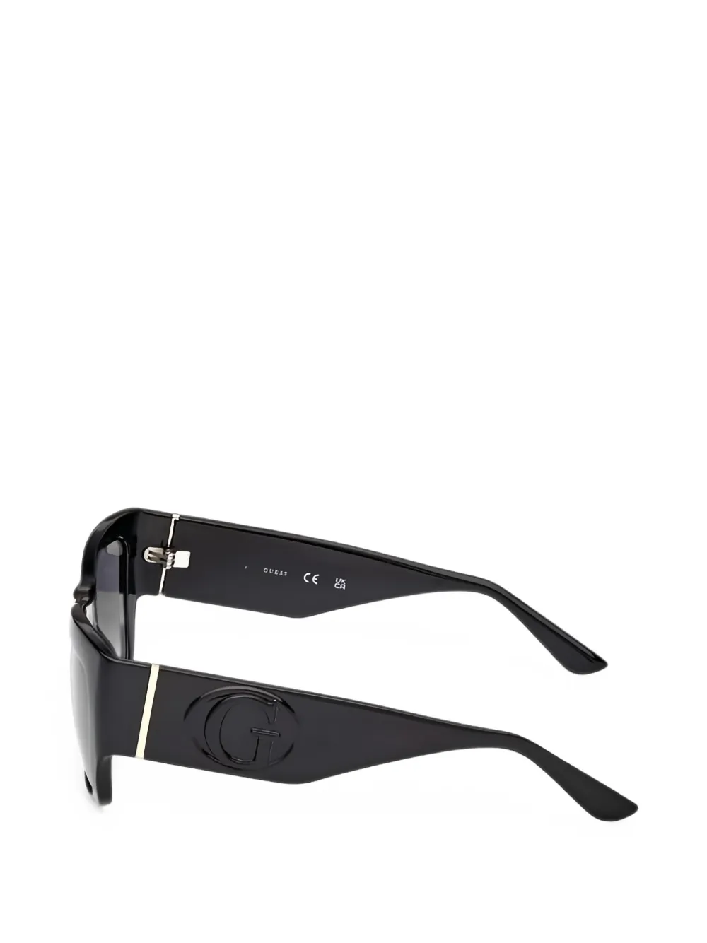 GUESS EYEWEAR Zonnebril met rechthoekig montuur Zwart