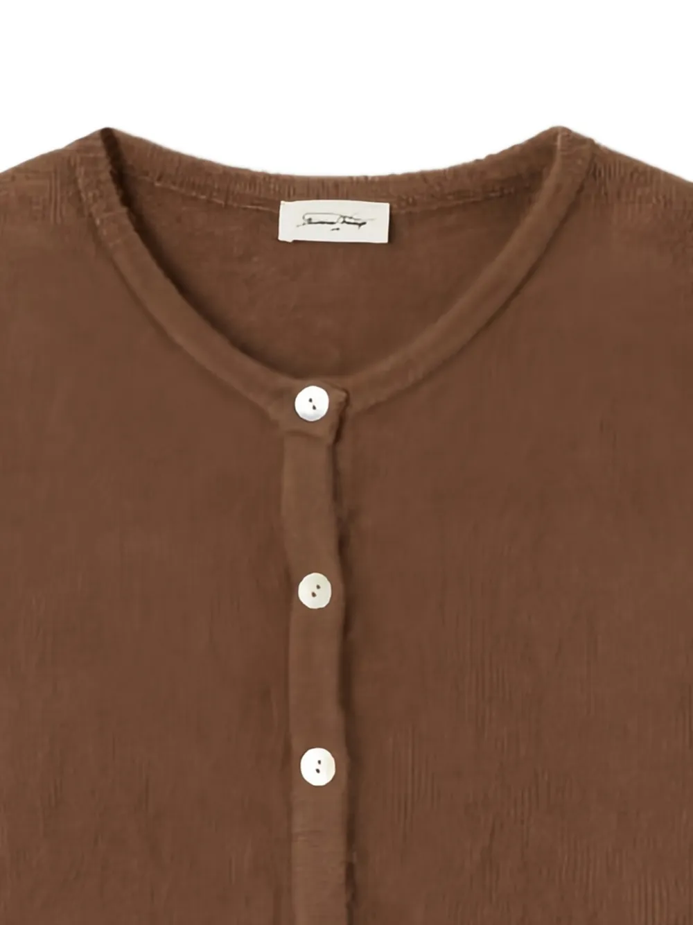 American Vintage Vitow vest met knopen Bruin