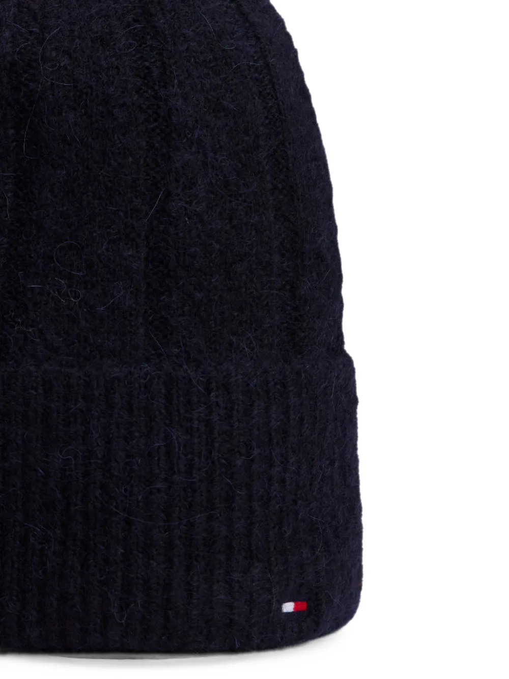 Tommy Hilfiger Flag geribbelde muts Blauw