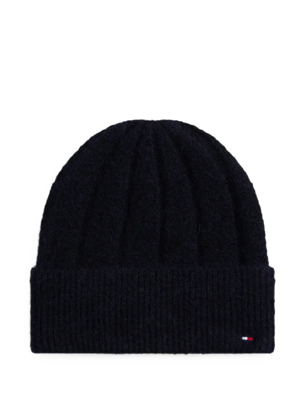 Tommy Hilfiger Flag ribbed beanie hat - Blu