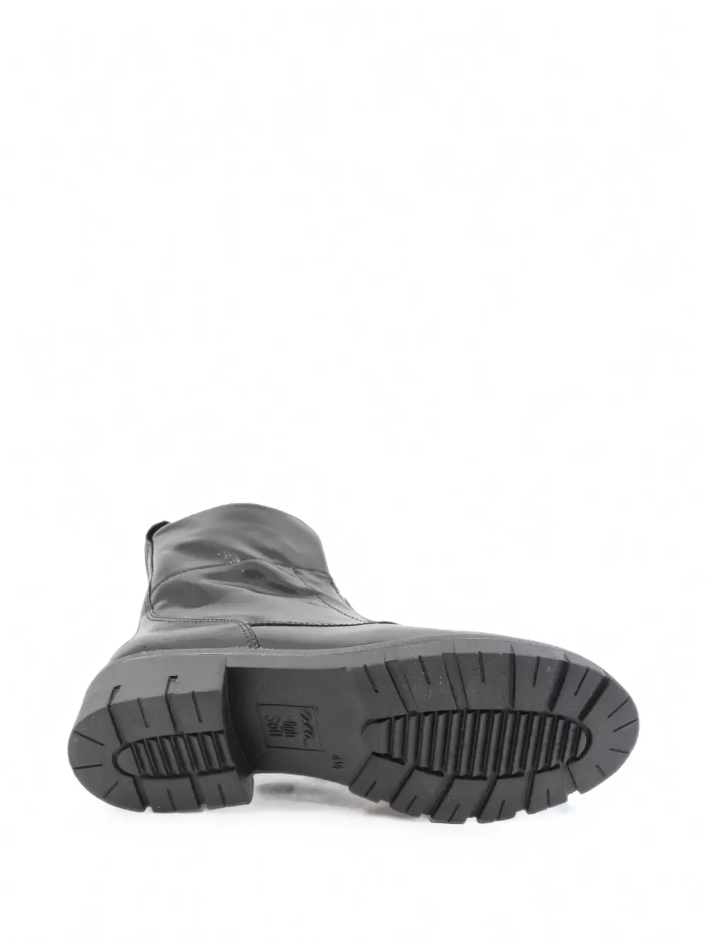 ARA patent-finish zip-front ankle boots Zwart