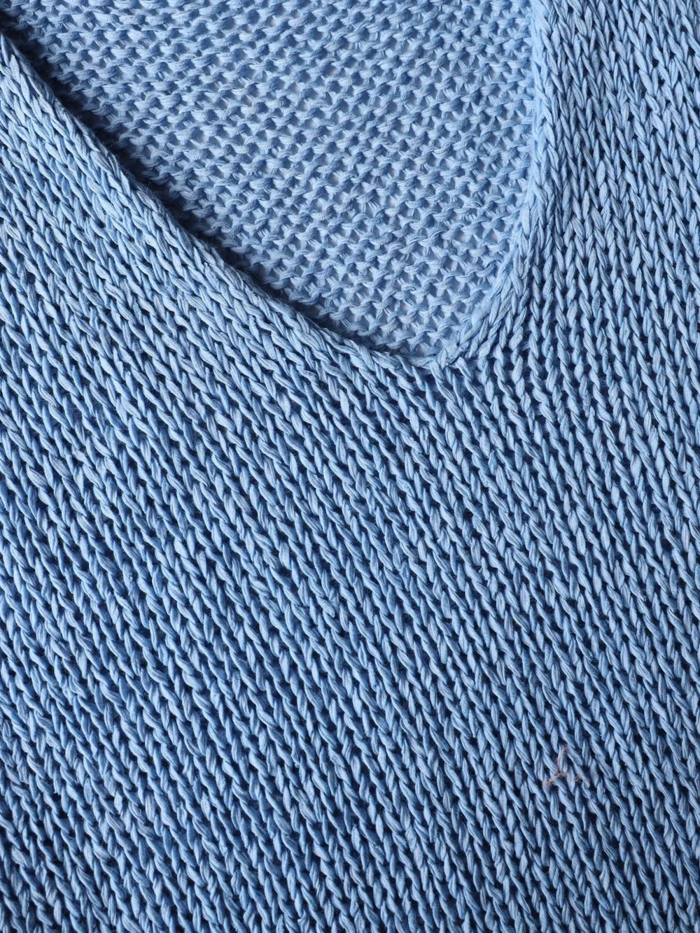 Roberto Collina Tanktop met V-hals Blauw