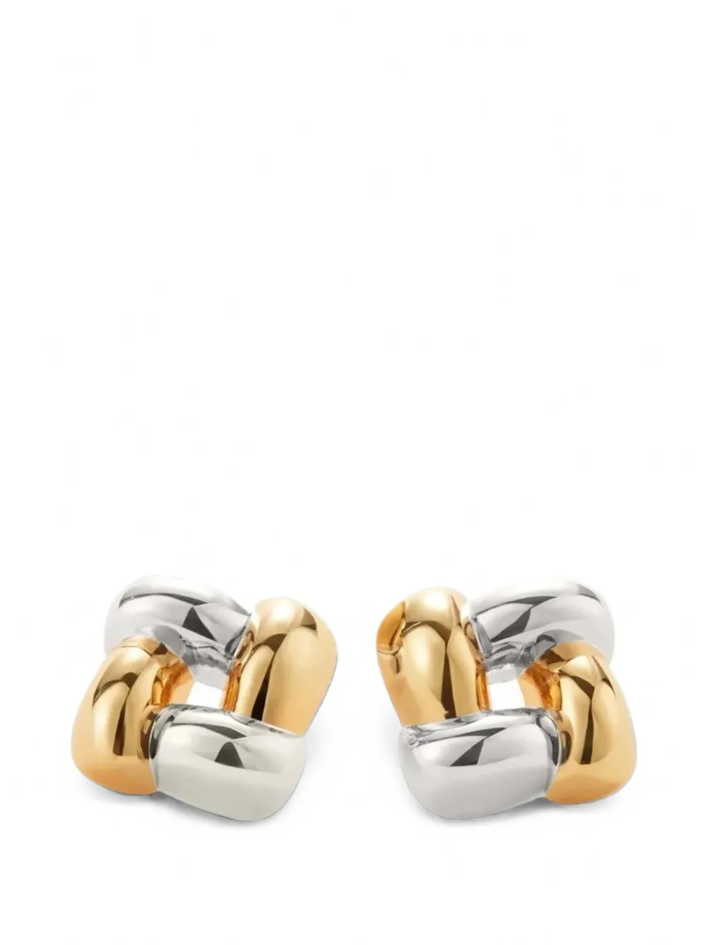 Jenny Bird woven square earrings - Gold
