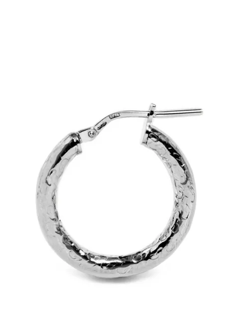 TWOJEYS hammered-effect hoop earrings