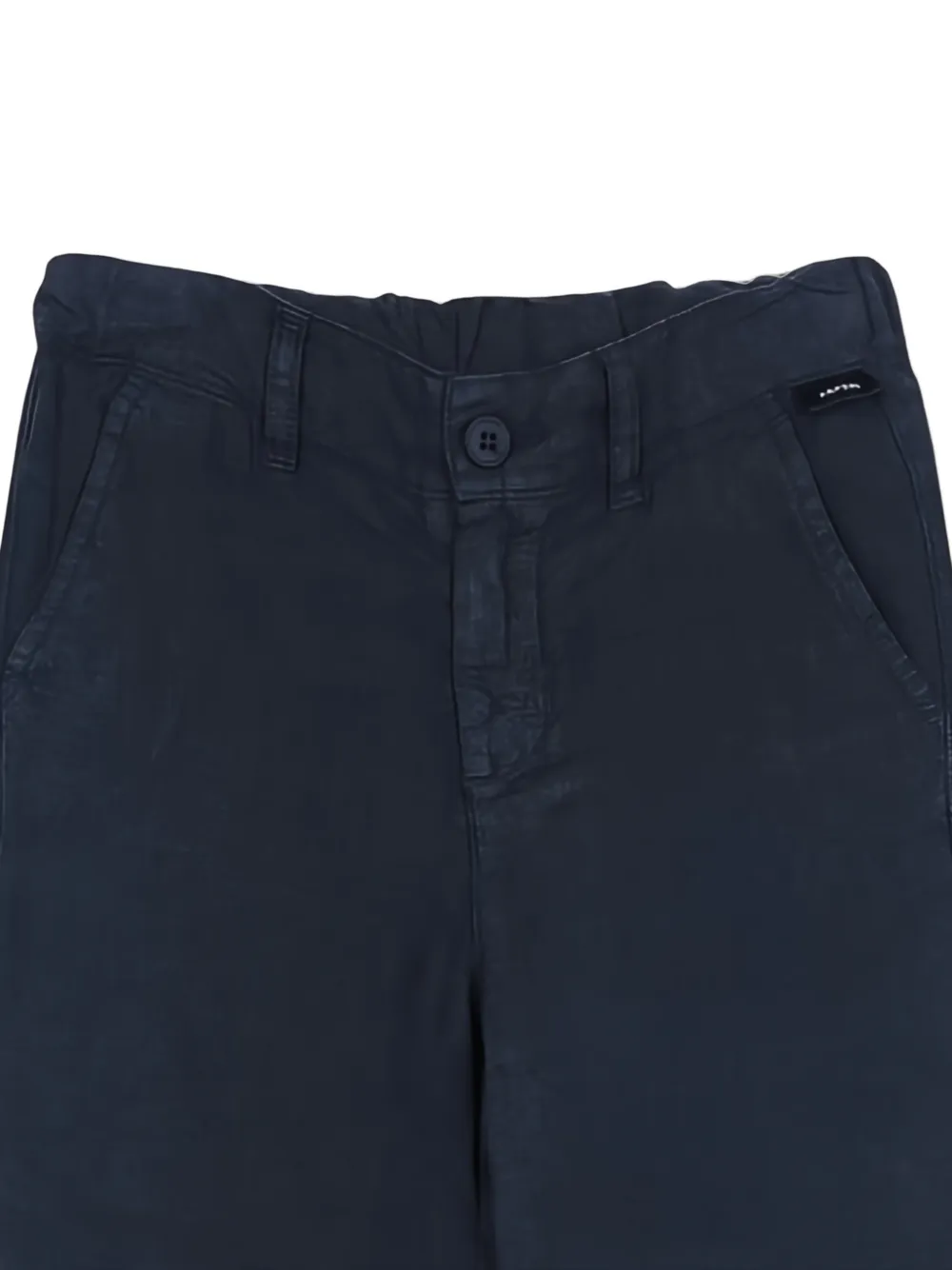 Aspesi Kids Linnen straight broek Blauw