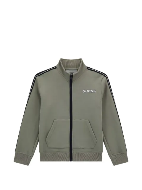 GUESS USA Active logo-print zip-up sweatshirt