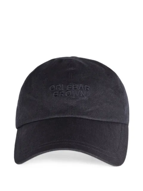 Orlebar Brown Barney embroidered linen baseball cap