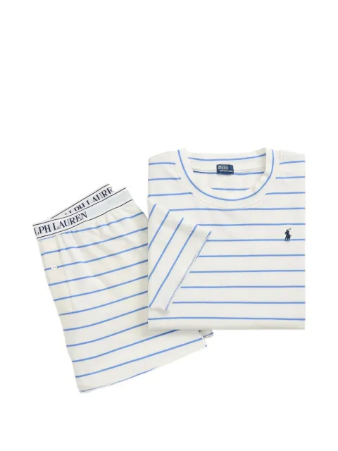 Polo Ralph Lauren 条纹logo腰边睡衣套装