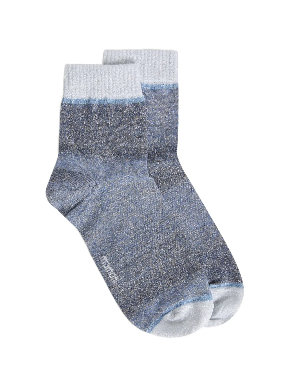 MOMONÌ Rojo melange lurex socks - Blu