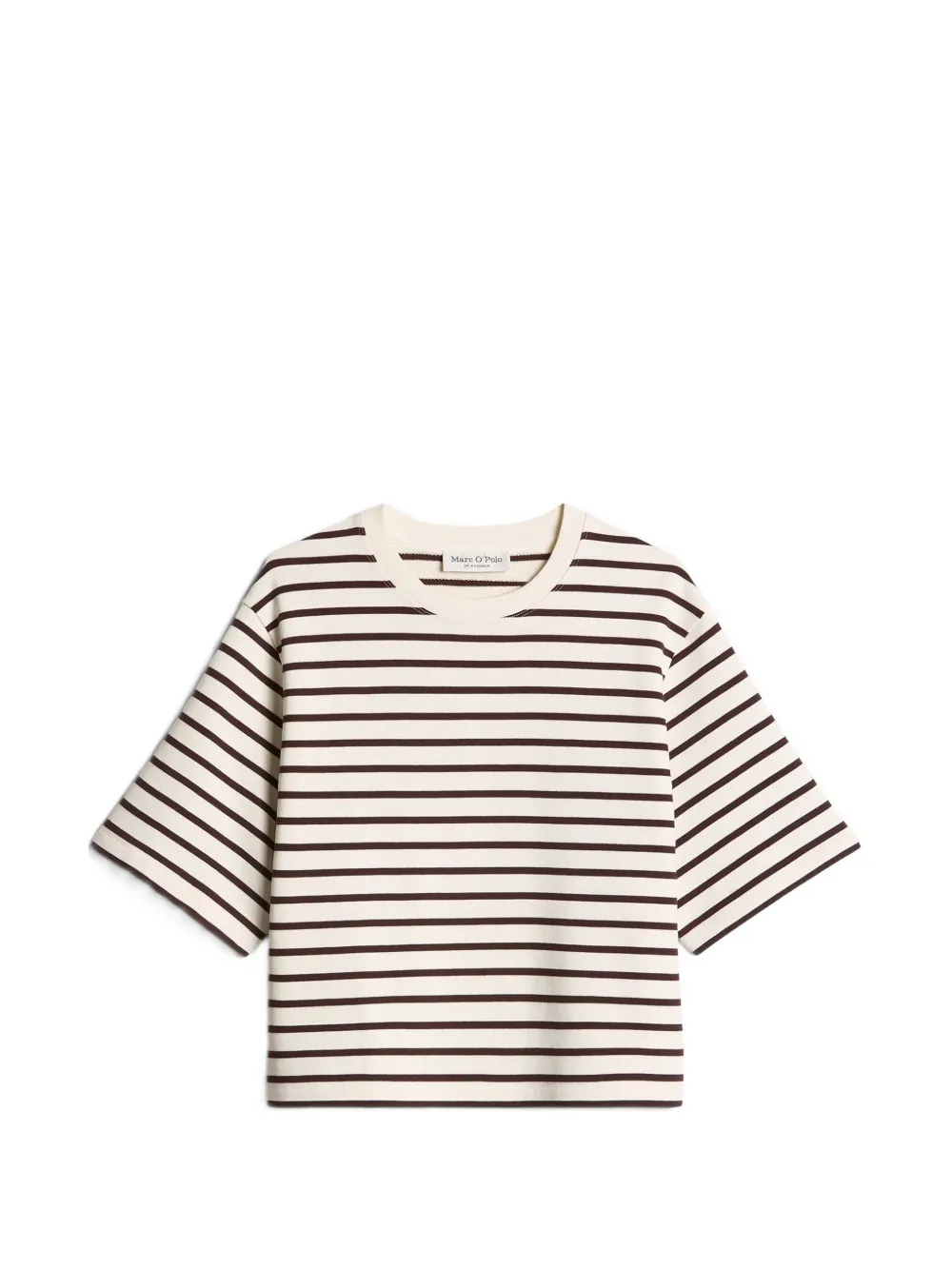 Marc O'Polo striped short-sleeve T-shirt - Toni neutri