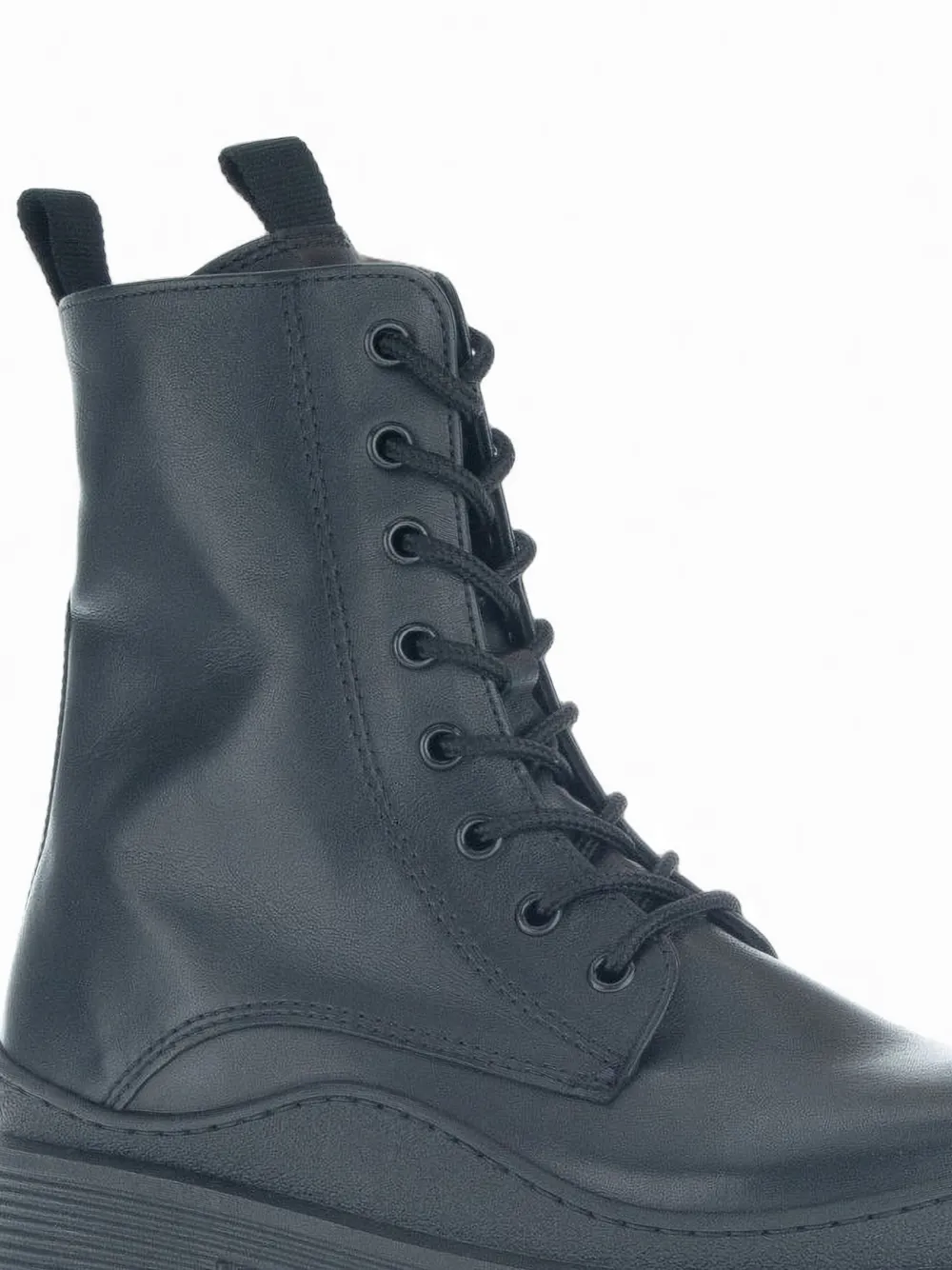 GABOR Leren veterlaarzen Blauw