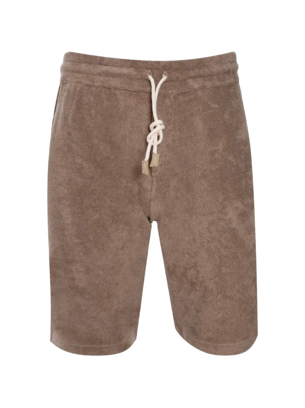 Gran Sasso drawstring terry-cloth shorts - Marrone