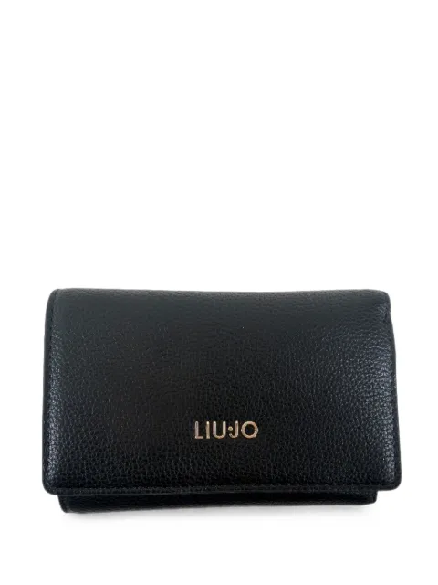 LIU JO logo-plaque trifold wallet
