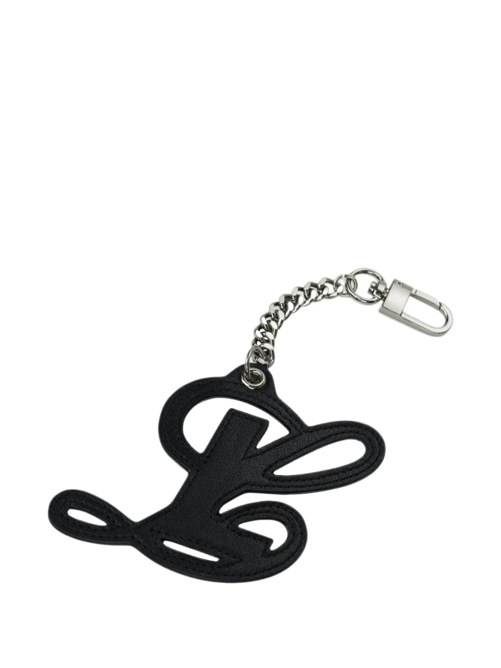 Luar Logo-motif Leather Charm In Black