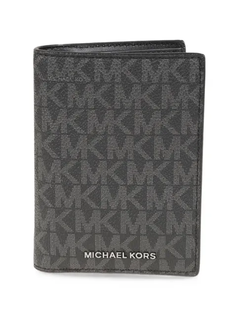Michael Kors logo-print bi-fold wallet