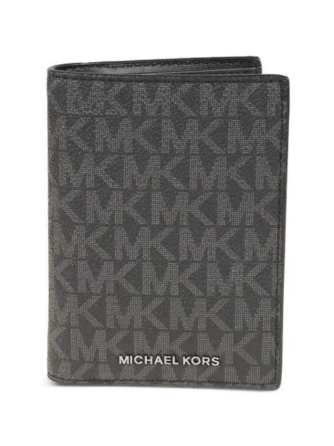 Michael Kors cartera plegable con logo estampado