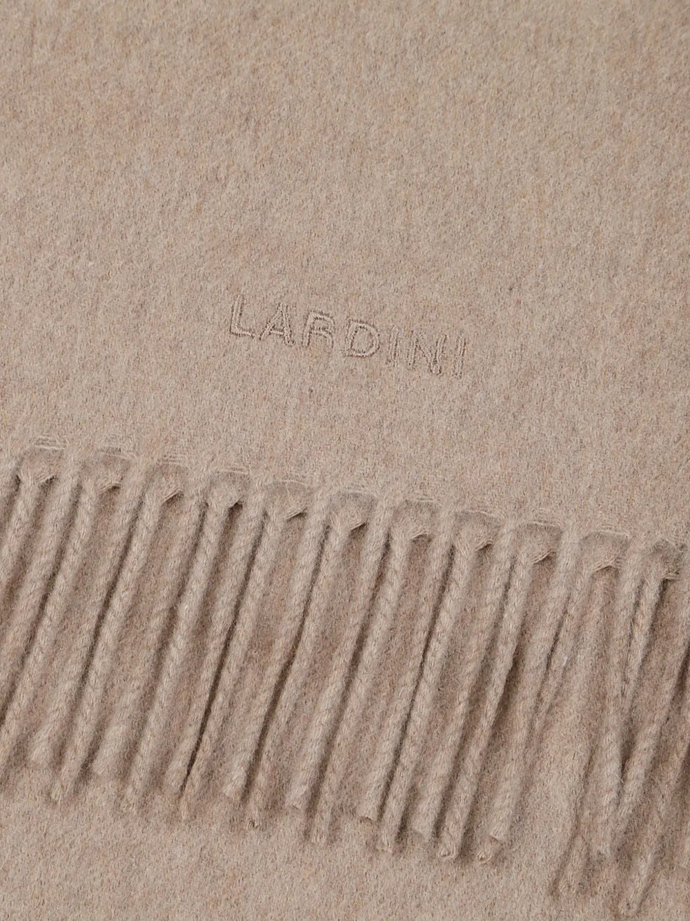 Lardini Kasjmier sjaal met franje Beige