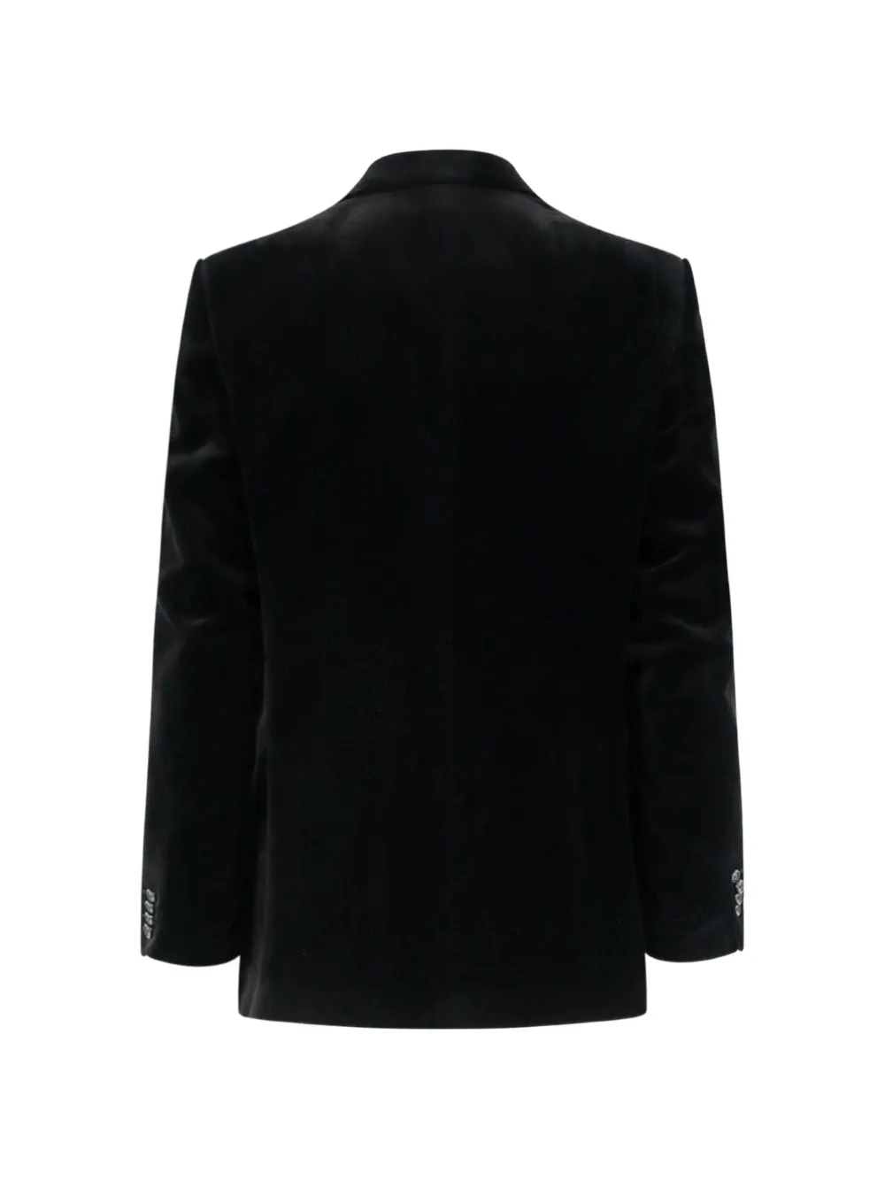 Lardini Fluwelen blazer met puntige revers Zwart