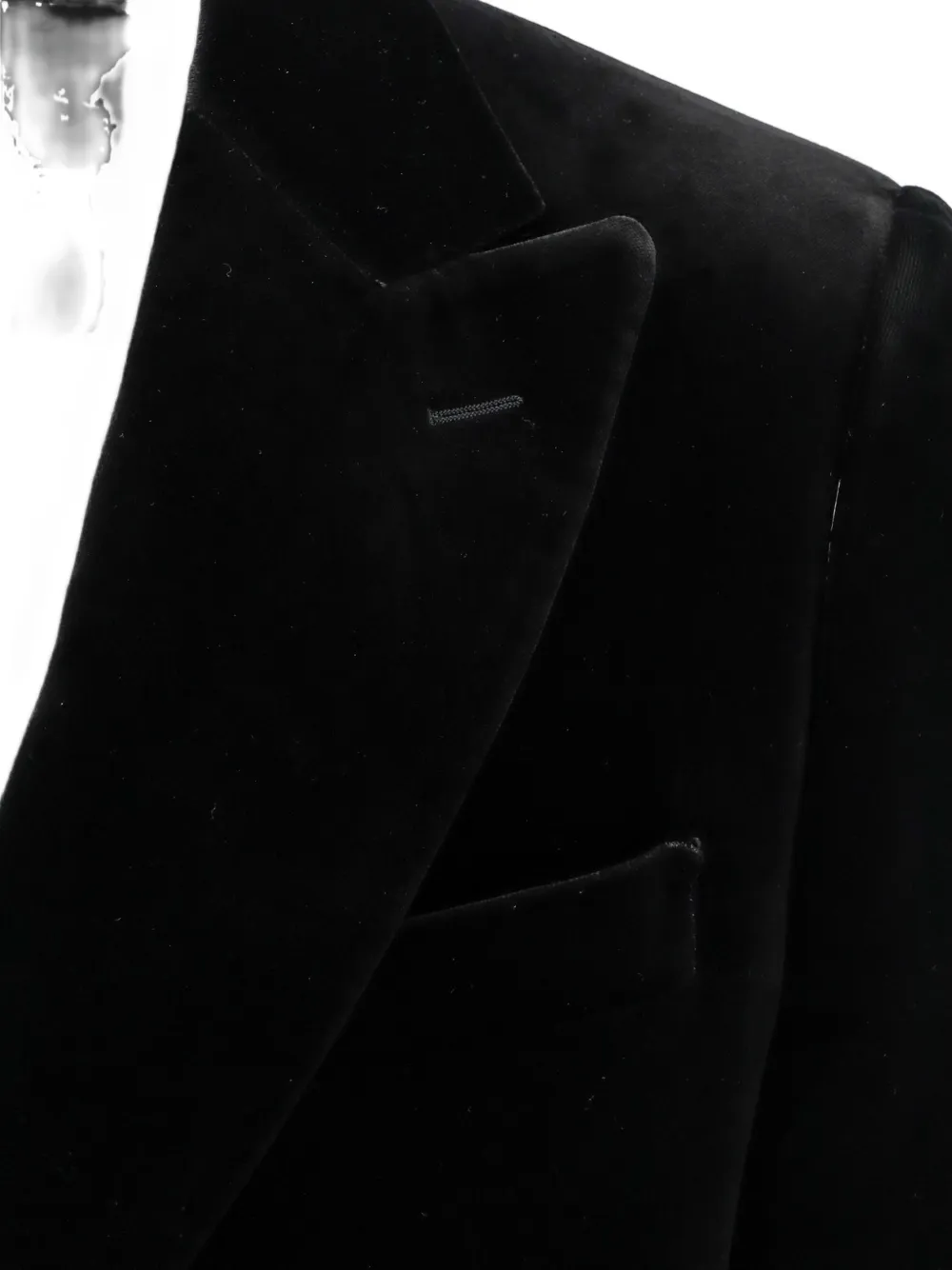 Lardini Fluwelen blazer met puntige revers Zwart
