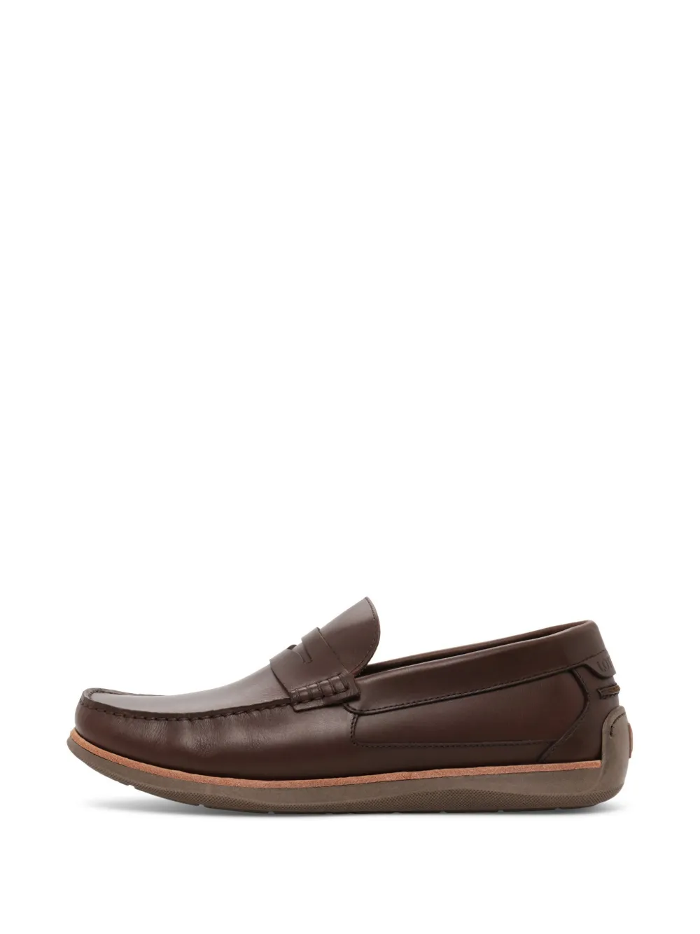Lottusse Sailor Penny-slot Boat Shoes In Brown