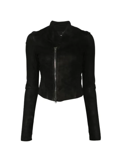 Isabel Benenato off-centre zip jacket