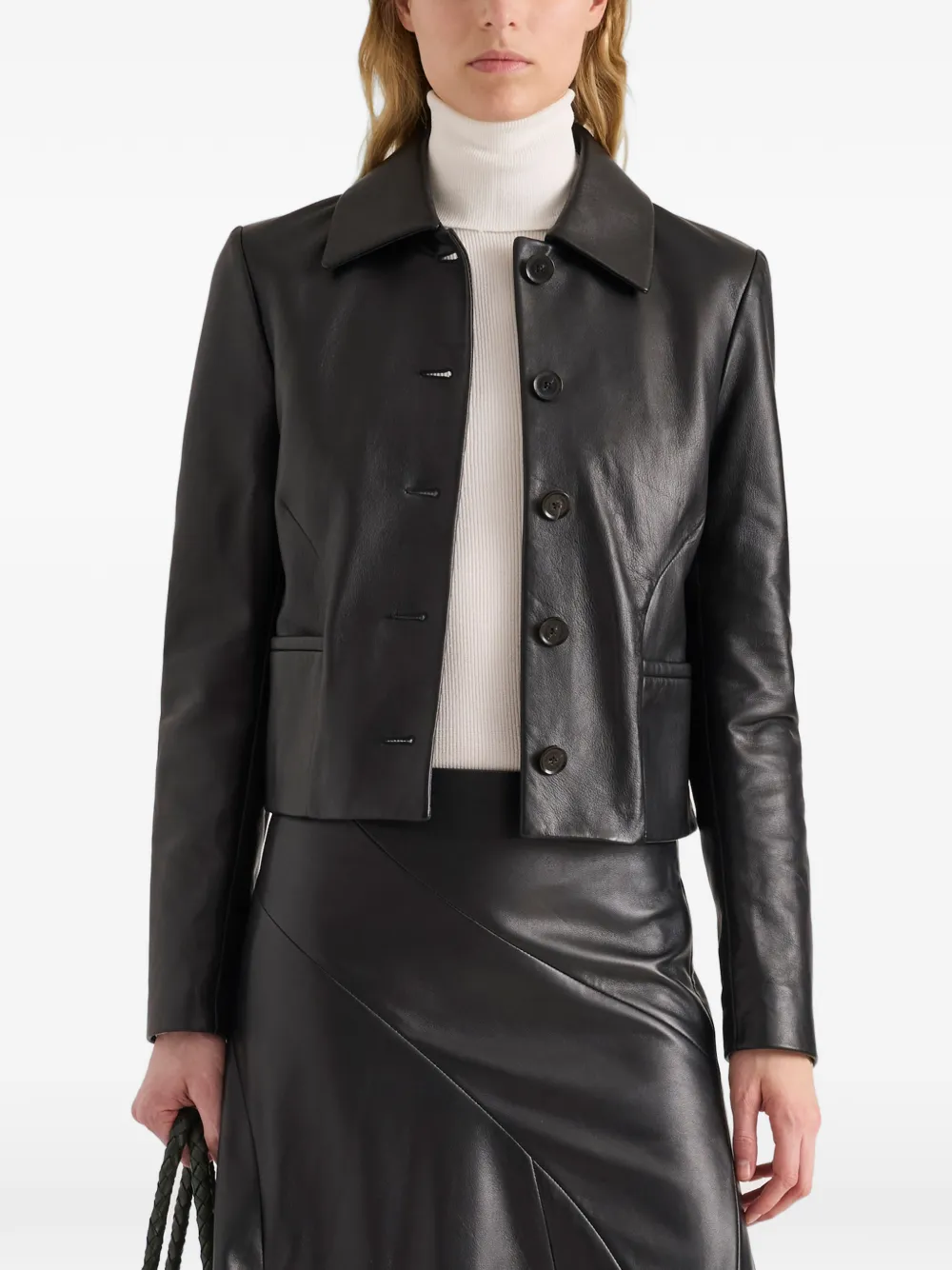 Proenza Schouler Kenza jacket in nappa leather Zwart