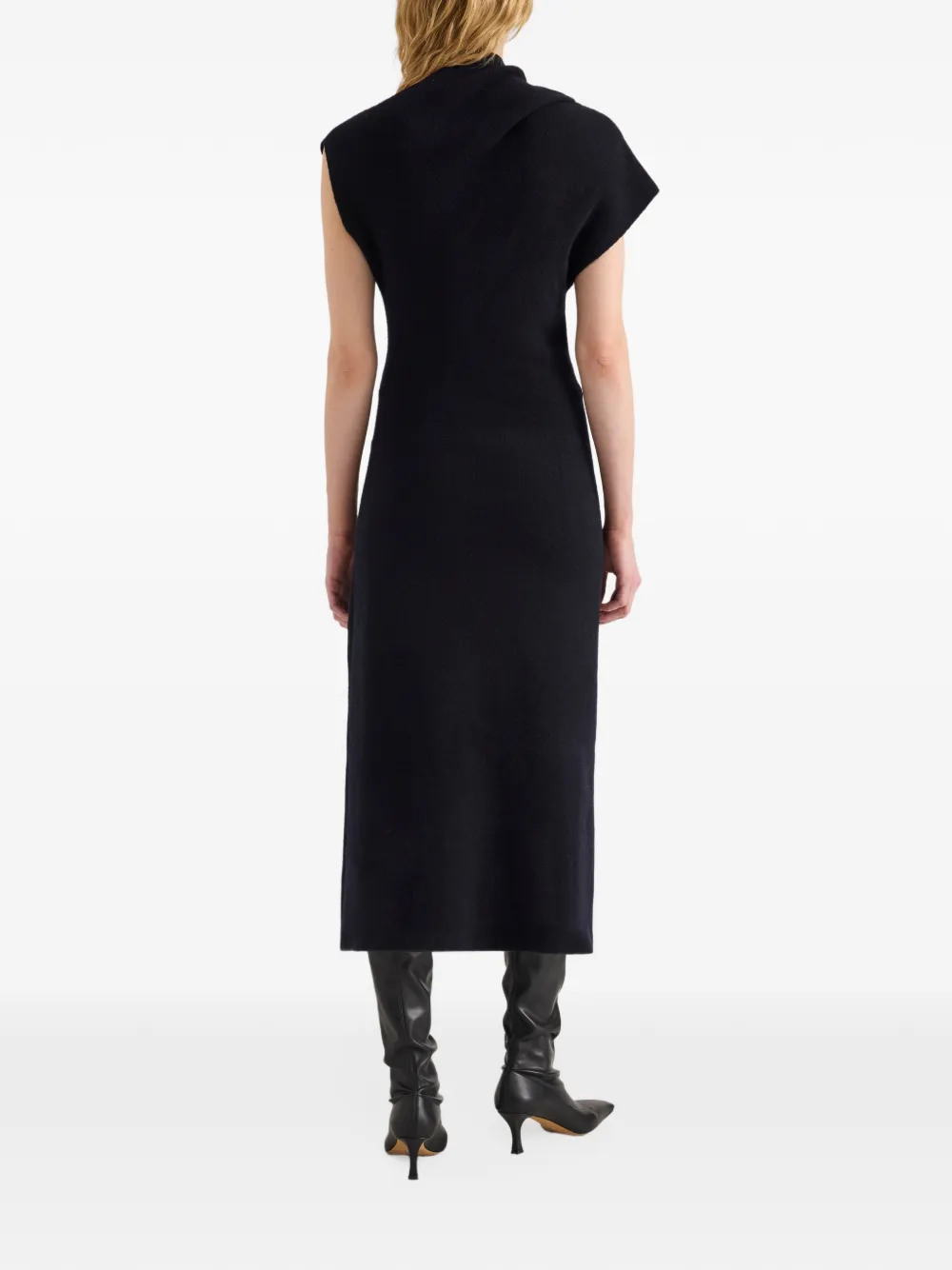 Proenza Schouler Lothea dress in lofty merino wool Blauw