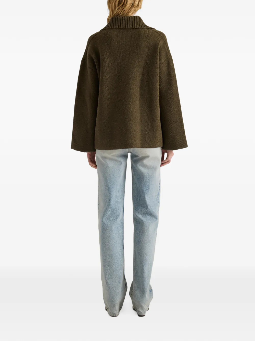 Proenza Schouler White Label Nelly gebreid vest met gemêleerd effect Groen