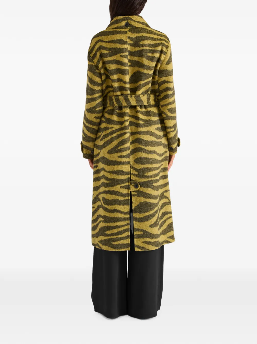 Proenza Schouler White Label Juliette jas met zebra-jacquard Geel