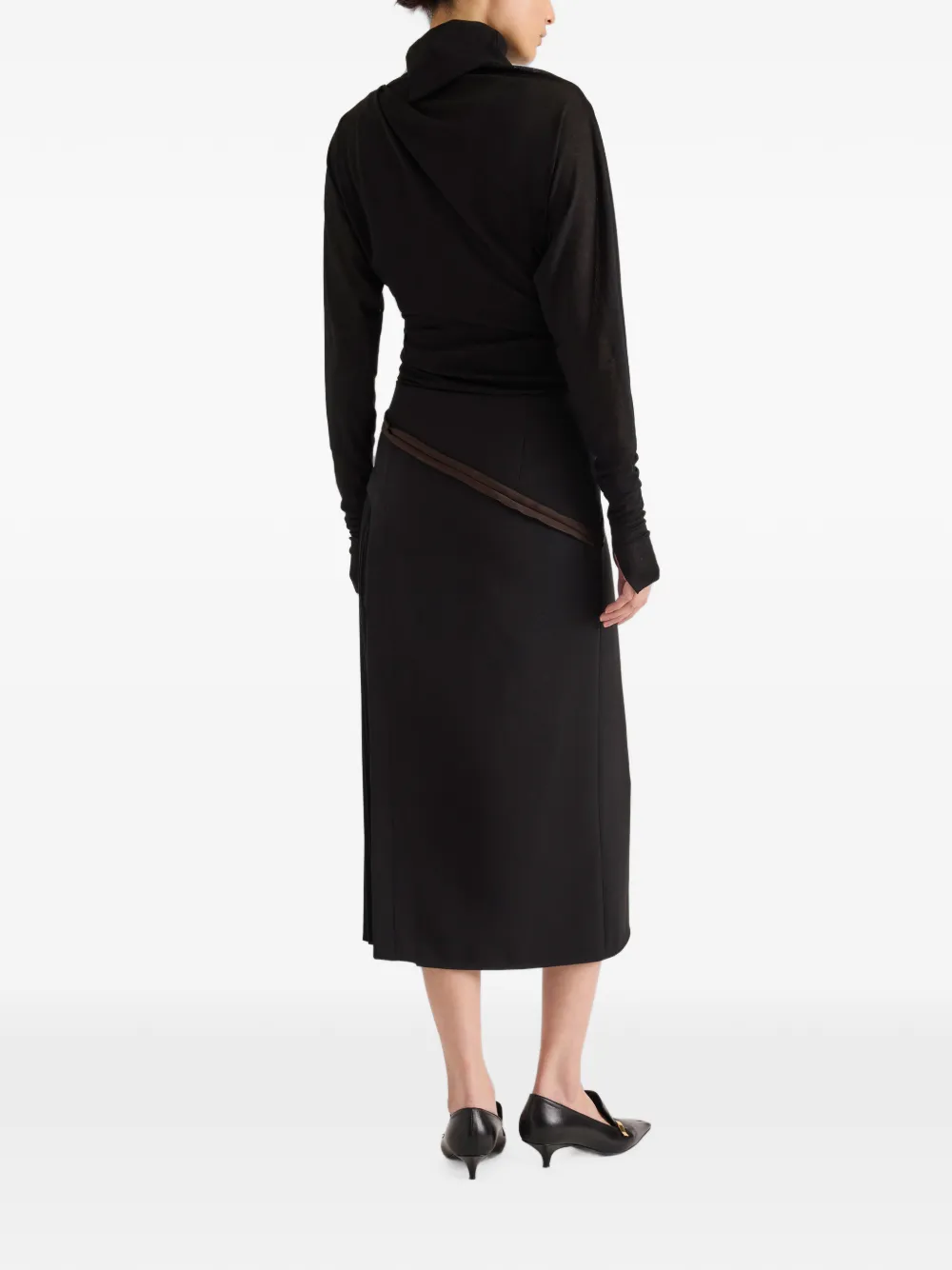 Proenza Schouler Golda top van gauzy jersey Zwart