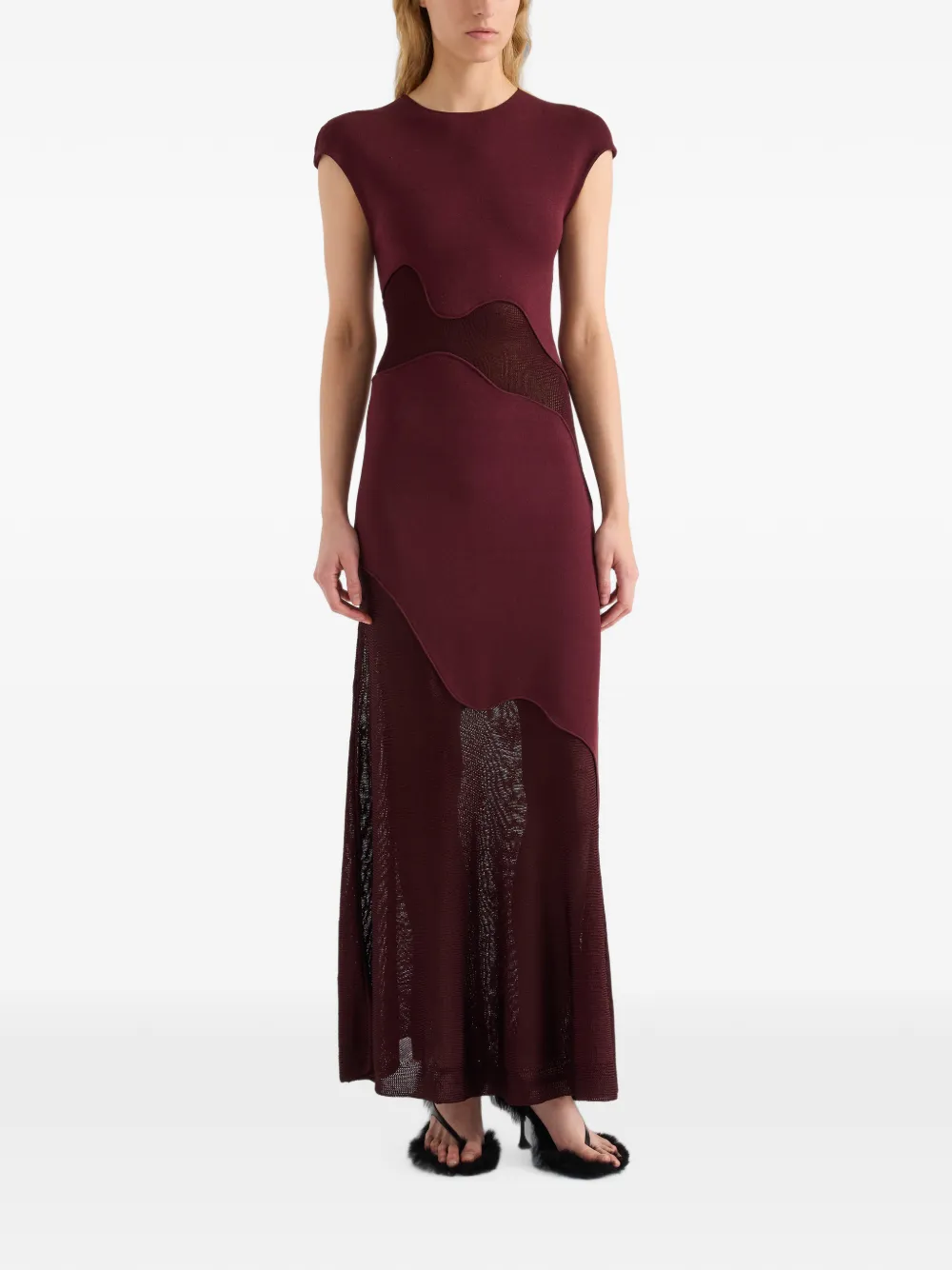 Proenza Schouler Maissa jurk van compacte stretch viscose Rood