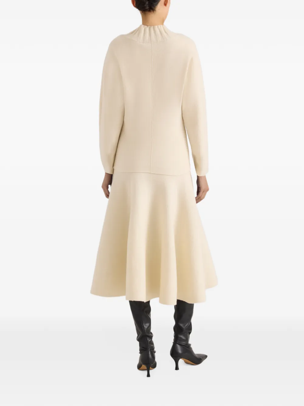 Proenza Schouler Lothea skirt in lofty merino wool Beige
