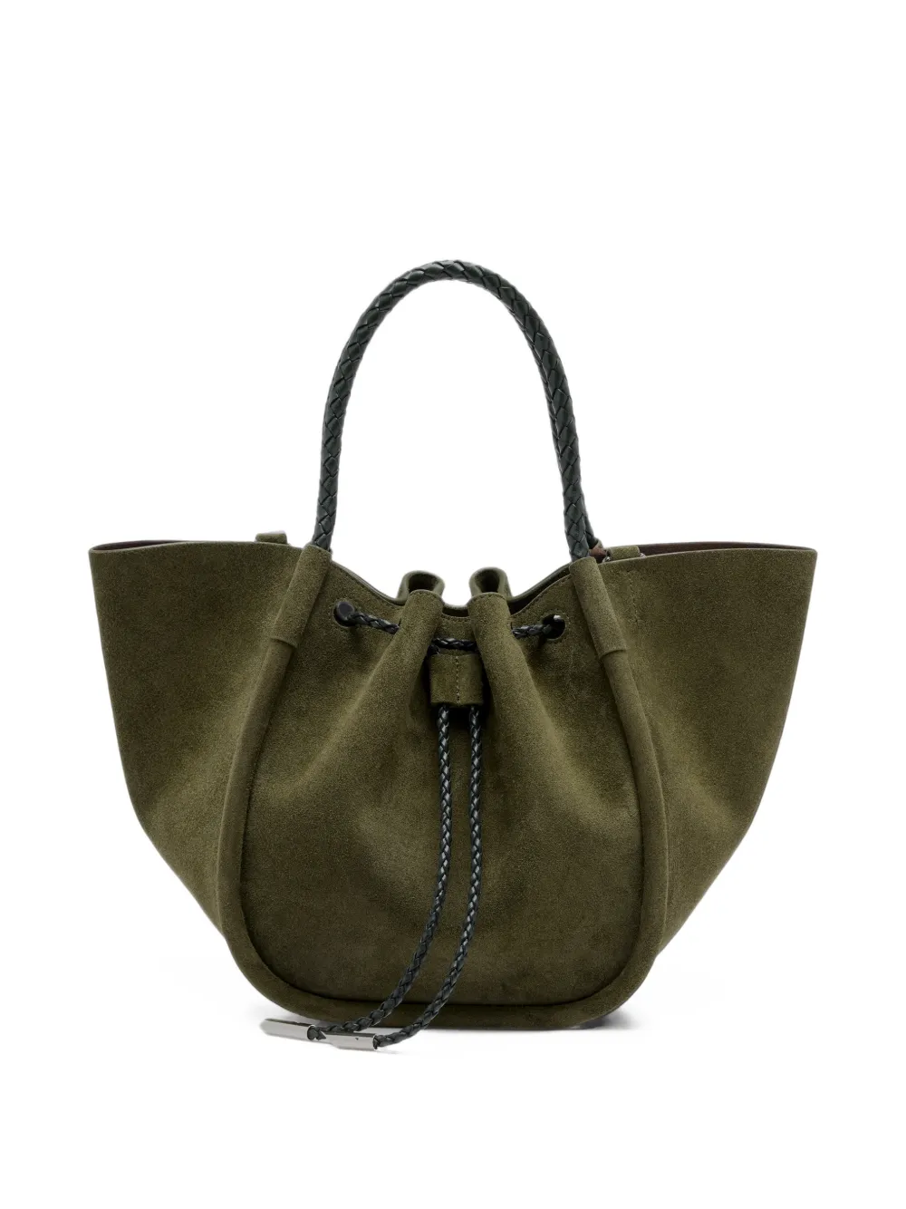 Proenza Schouler small ruched braided tote bag Groen