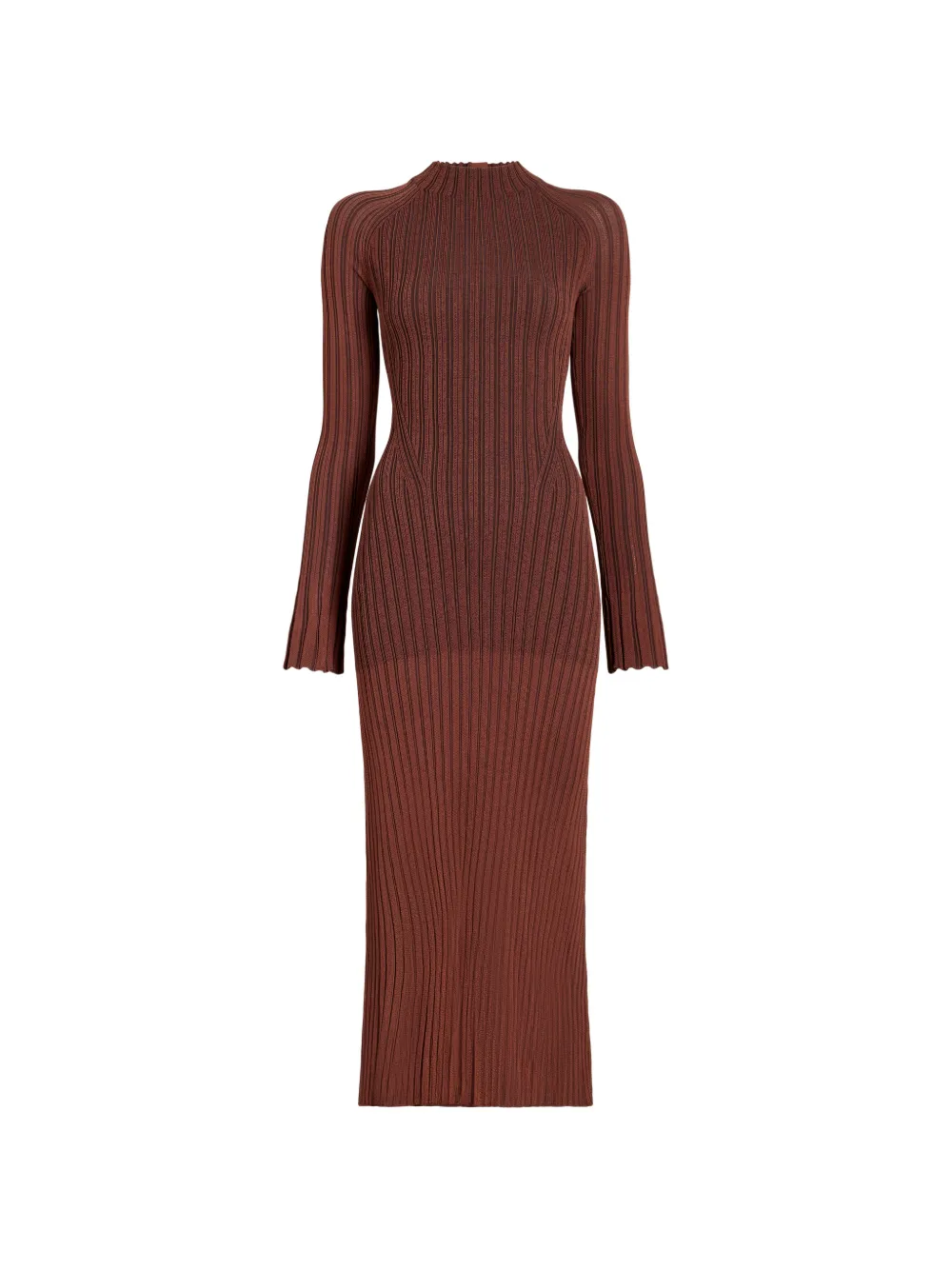 Proenza Schouler Roux dress in viscose silk rib Bruin
