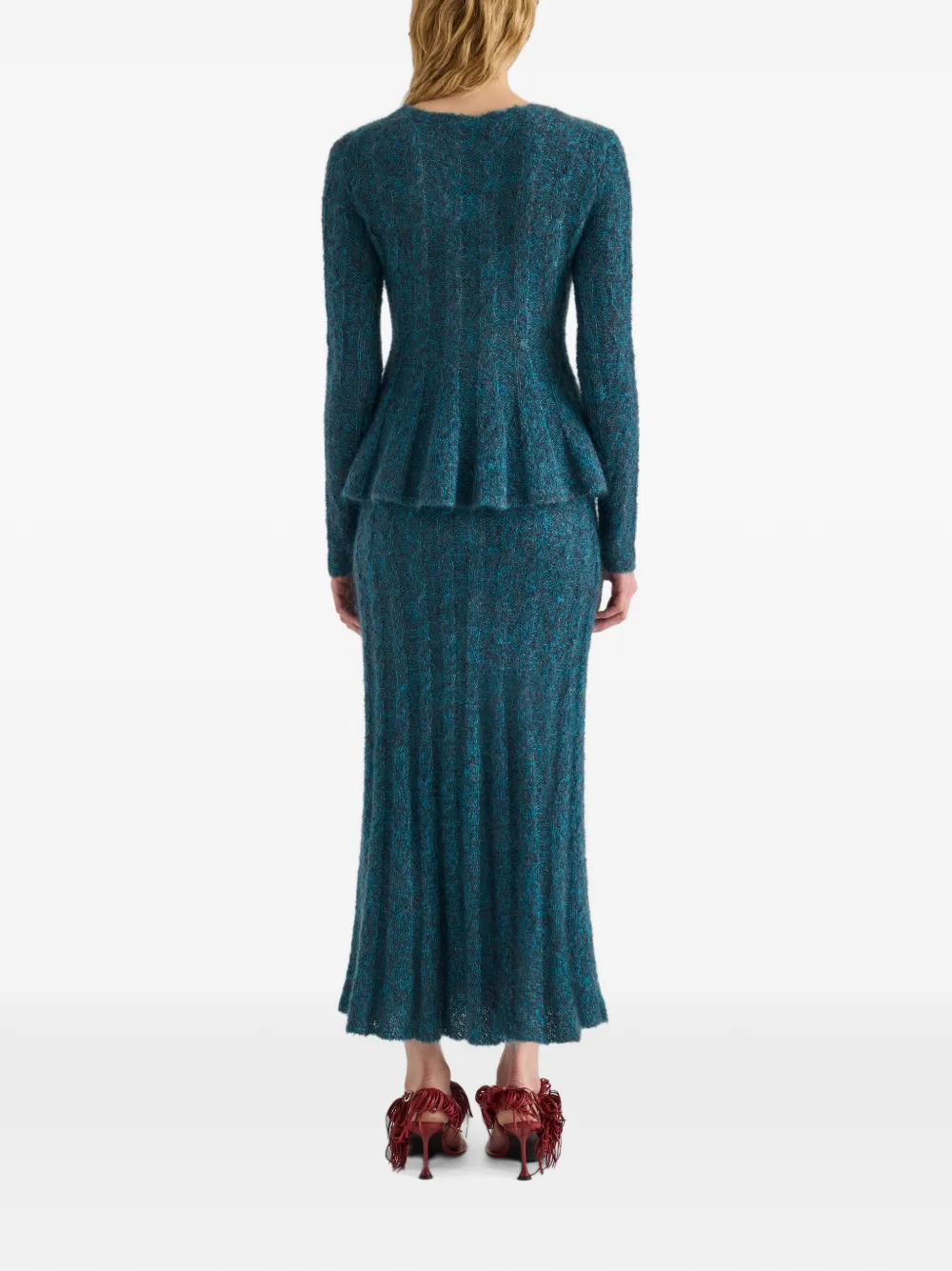 Proenza Schouler Joelle mohair top met lus Blauw
