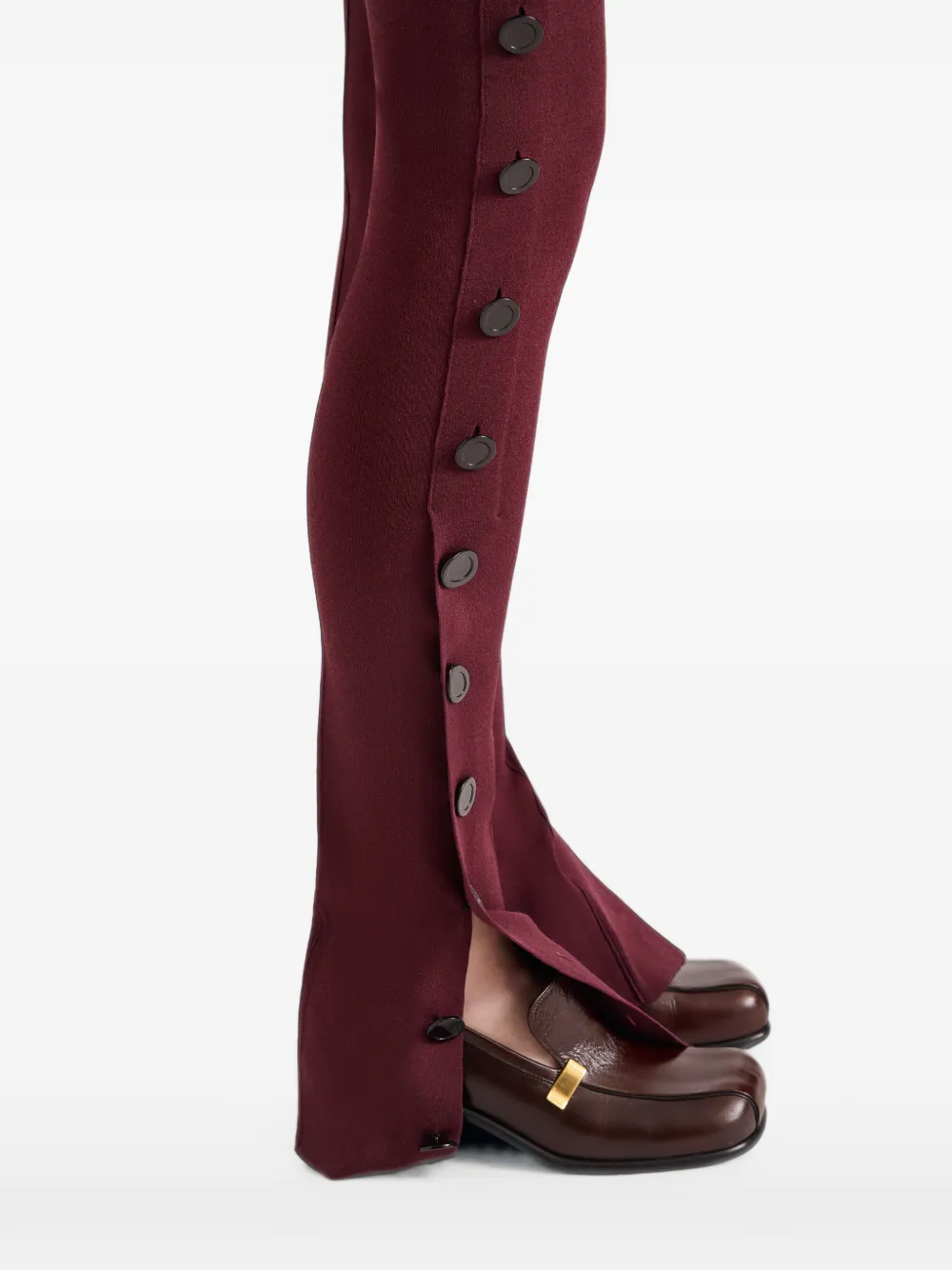 Proenza Schouler Martina broek met compacte stretch viscose Rood