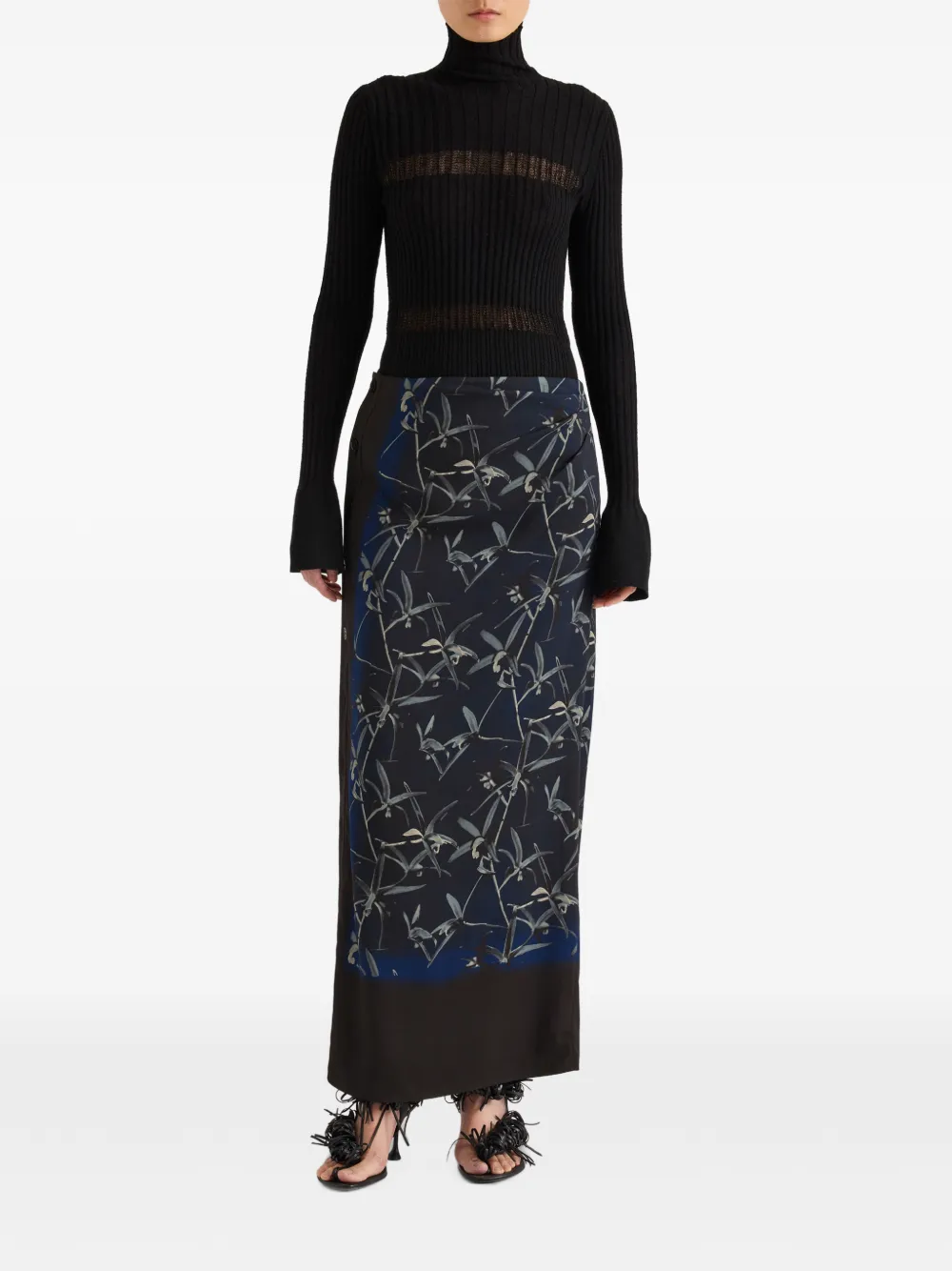 Proenza Schouler Rosario top van merinowol met textuur Zwart