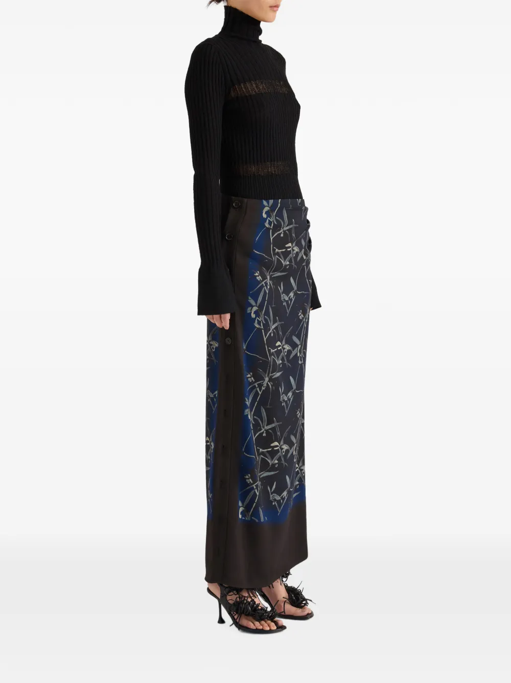 Proenza Schouler Rosario top van merinowol met textuur Zwart