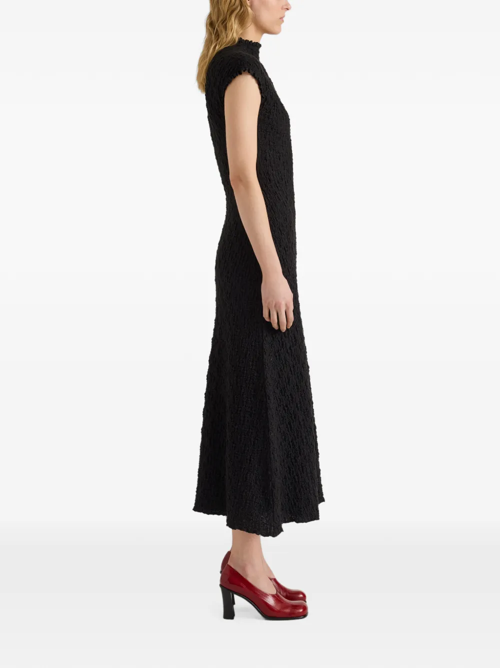 Proenza Schouler White Label Cleo jersey midi-jurk met jacquard Zwart