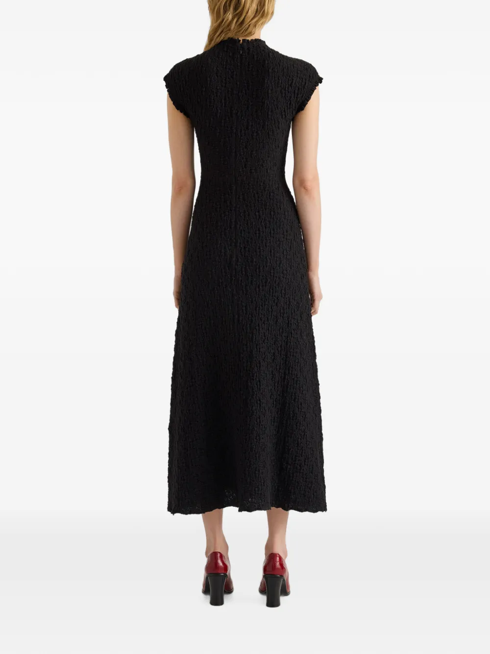 Proenza Schouler White Label Cleo jersey midi-jurk met jacquard Zwart