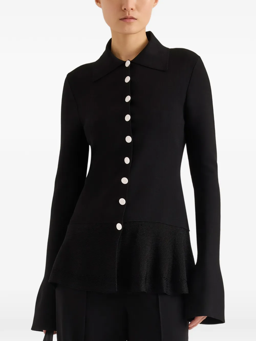 Proenza Schouler Martina jack van compacte stretch viscose Zwart