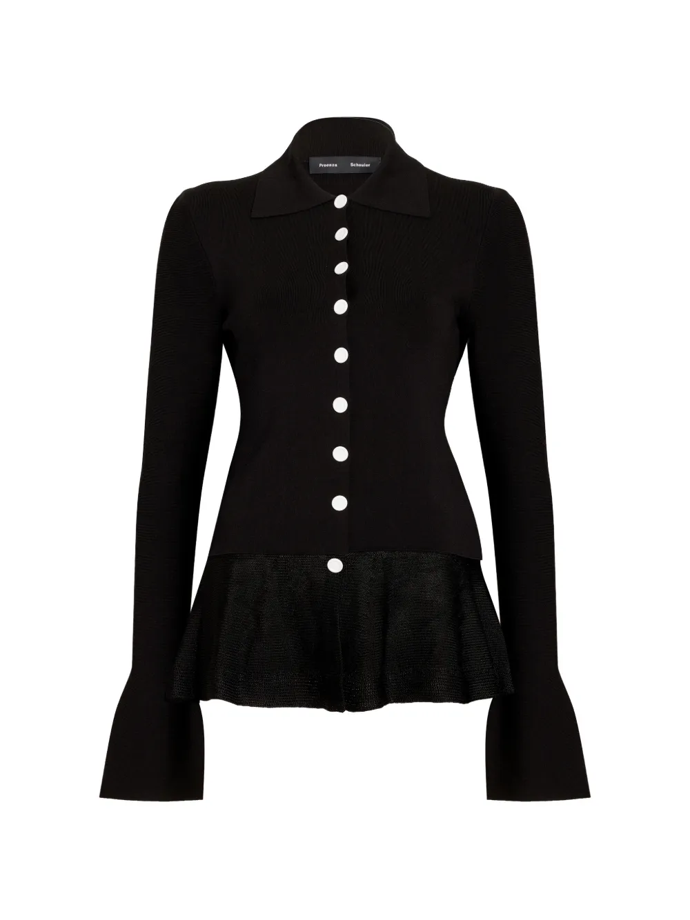 Proenza Schouler Martina jack van compacte stretch viscose Zwart