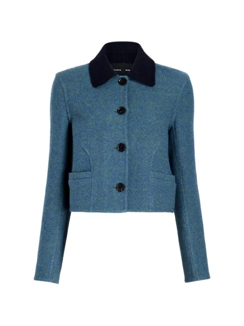 Proenza Schouler Gaelle jacket in double face melange outerwear