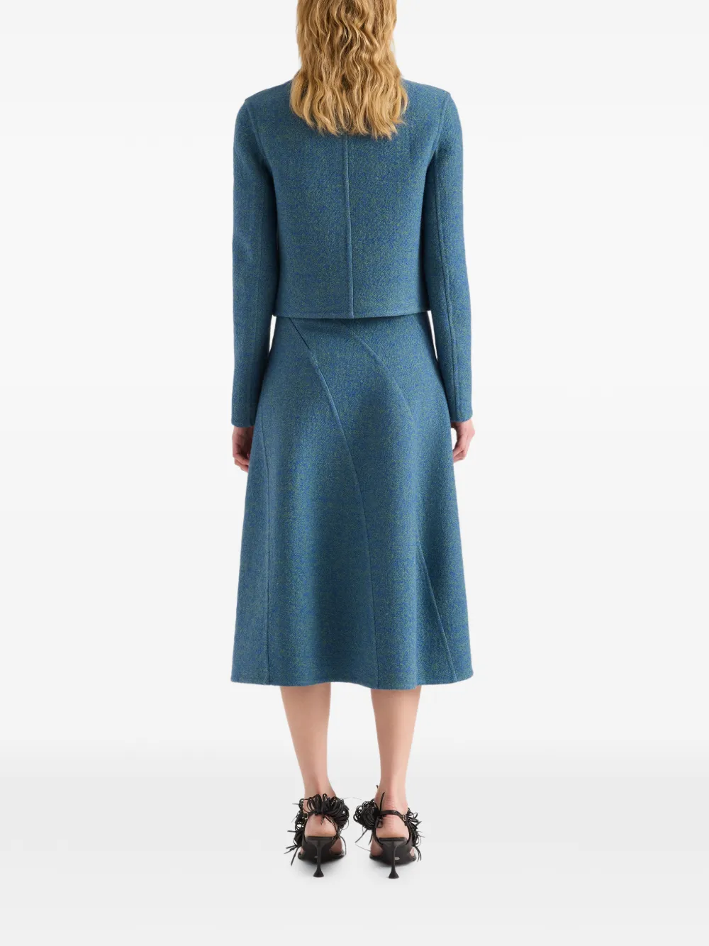 Proenza Schouler Gaelle jack van dubbelzijdig melange Blauw