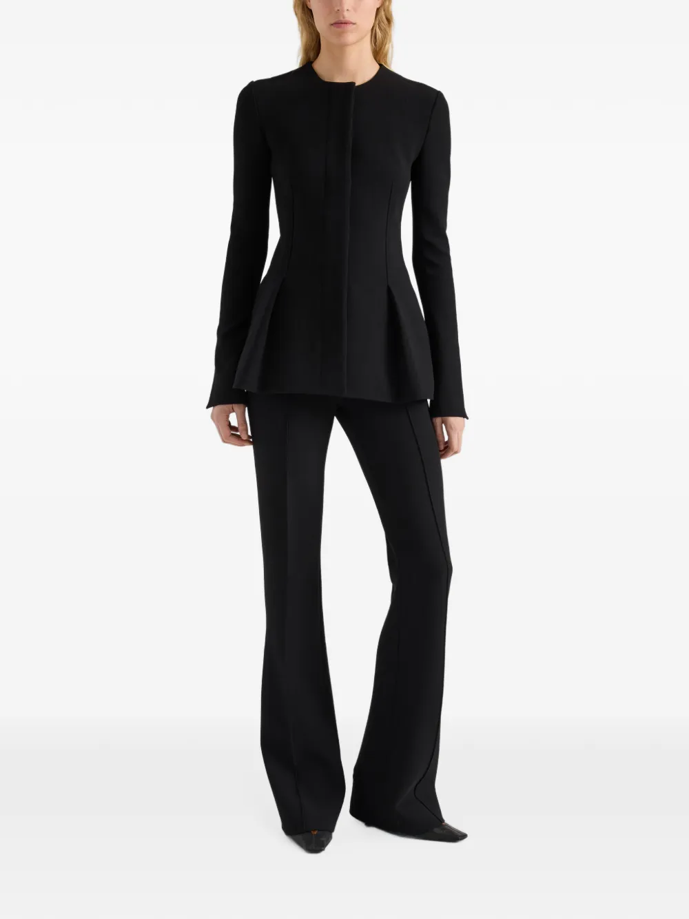 Proenza Schouler Sonia broek met bi-stretch pasvorm Zwart