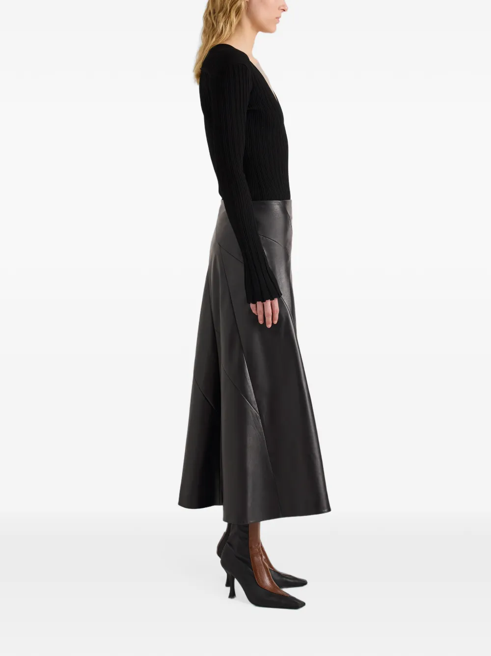 Proenza Schouler Kenza skirt in nappa leather Zwart